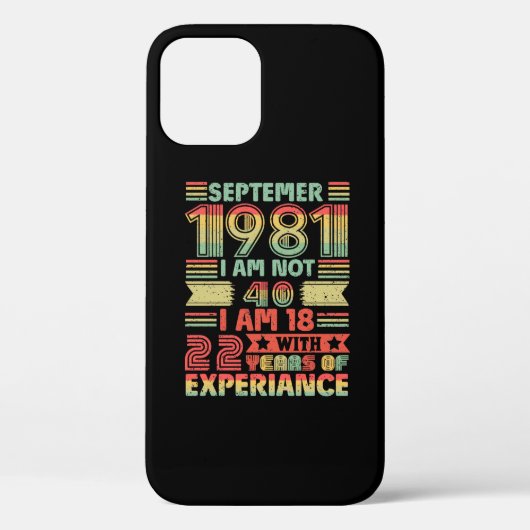 1981年9月私は40ではなく、私は18で22年 Case-Mate iPhoneケース (裏面)