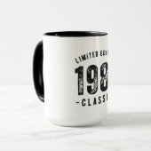 1981年 クラシックな誕生年 マグカップ (正面左)