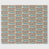 1981生まれ年のラップ紙 ラッピングペーパー (フラット)