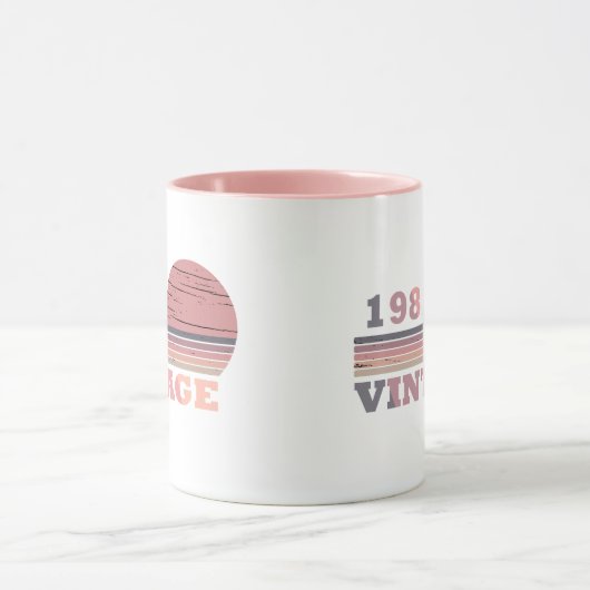 1981生まれ年のヴィンテージ誕生日ギフト マグカップ (中央)