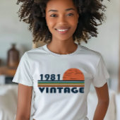 1981生まれ年のヴィンテージ誕生日ギフト Tシャツ