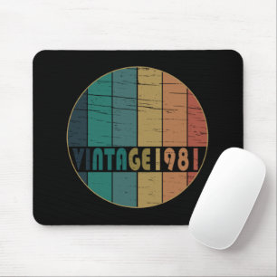 1981生まれ年のヴィンテージ マウスパッド