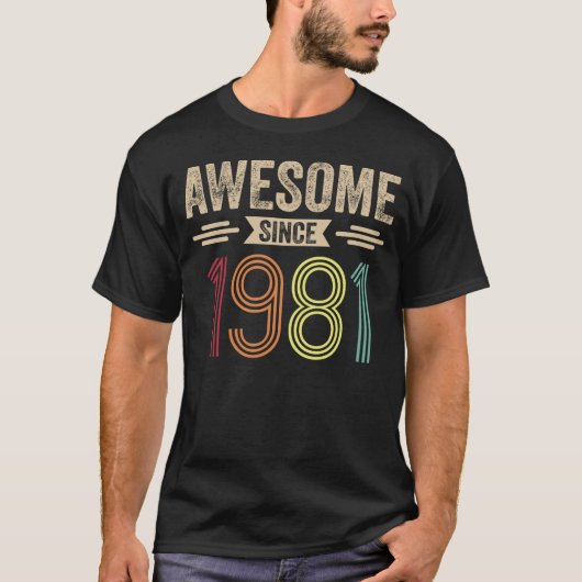 1981素晴らし年からのレトロヴィンテージ Tシャツ (正面)