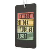 1981素晴らし年のレトロ威厳がある誕生日ギフト以来 カーエアーフレッシュナー (左)