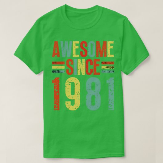 1981素晴らし年以降5 Tシャツ (デザイン正面)