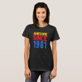 1981素晴らし年生まれ生以来 Tシャツ (正面フル)
