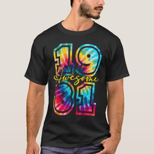 1981素晴らし年40歳の誕生日から40歳の歴史 Tシャツ (正面)