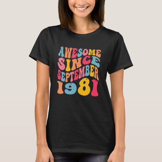 1981素晴らし年9月以来41年レトロ41st B Tシャツ (正面)