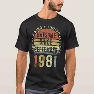 1981素晴らし年9月以来41歳41番目のBir Tシャツ