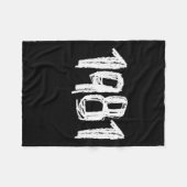 1981誕生日1 フリースブランケット (正面(横))