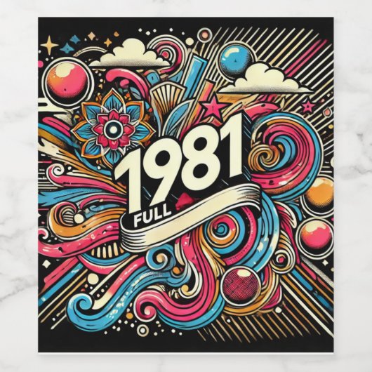 1981 ワインラベル (シングルラベル)