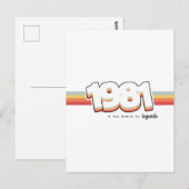 1981 伝説の誕生 ポストカード (正面/裏面)