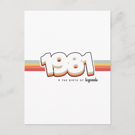 1981 伝説の誕生 ポストカード (正面)