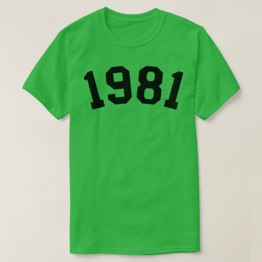 1981 1 Tシャツ (デザイン正面)