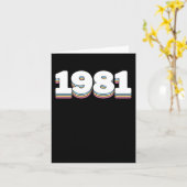 1981 3 カード (黄色い花)