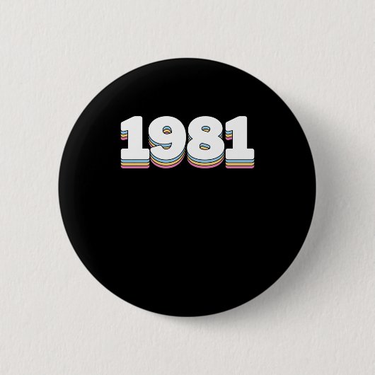 1981 3 缶バッジ (正面)