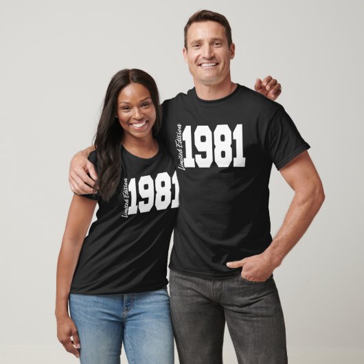 1981 41th Birthday Women Men Tシャツ (ユニセックス)