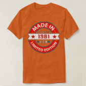 1981 42年 Tシャツ (デザイン正面)