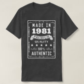1981 Tシャツ (デザイン正面)