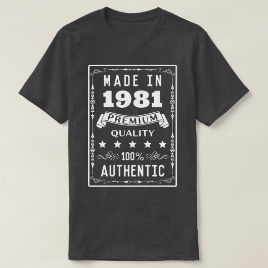 1981 Tシャツ (デザイン正面)