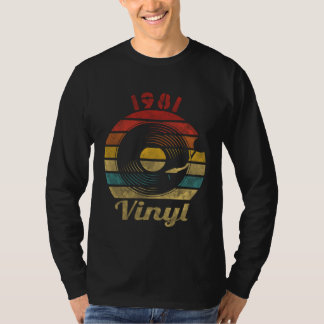 1981 Vinyl Retro Record Vintage Music Tシャツ