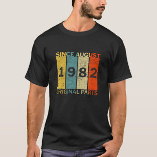 1982おもしろい生まれ年のオリジナル威厳があるパーツのジョーク Tシャツ