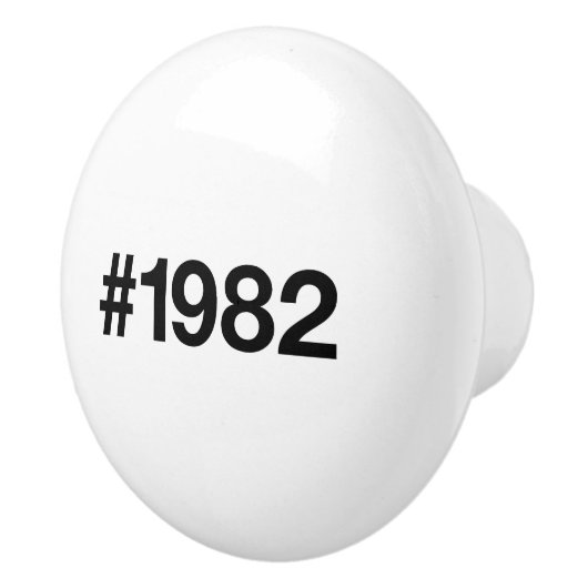 1982ハッシュタグ43誕生日記念日 セラミックノブ (右)