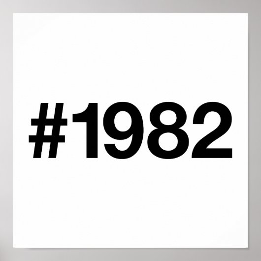 1982ハッシュタグ43誕生日記念日 ポスター (正面)