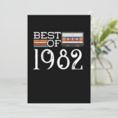 1982ヴィンテージ38誕生日アニバーサリーギフト 招待状 (スタンド正面)
