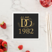 1982年から続く結婚記念日 スタンダードカクテルナプキン (インサイチュ)
