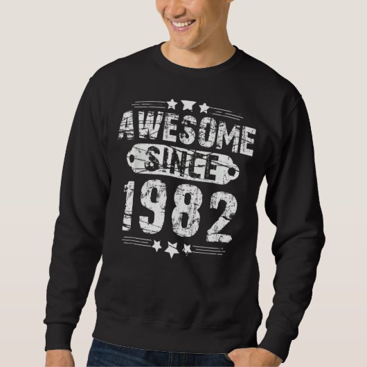 1982年から40歳素晴らしの誕生日ヴィンテージ スウェットシャツ (正面)