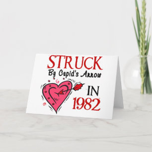 1982年にキューピッドの矢によって打たれる シーズンカード