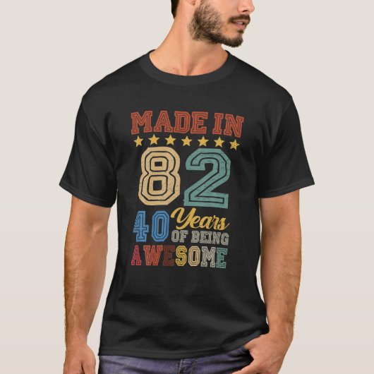 1982年にヴィンテージ40周年を素晴らし迎える Tシャツ (正面)