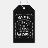 1982年に2022年の40年素晴らし間作 ギフトタグ (正面)