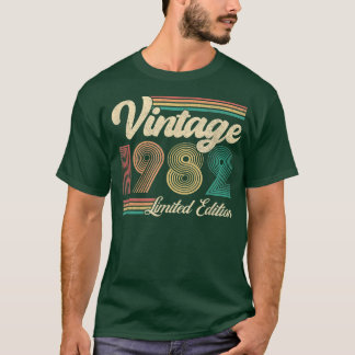 1982年に40歳生まれの贈り物でヴィンテージ40歳 Tシャツ