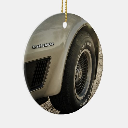 1982年のシボレー・コルベットのコレクターの版車輪 セラミックオーナメント (右)