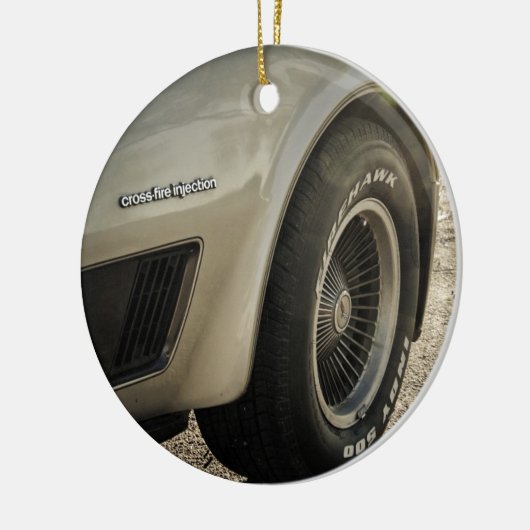 1982年のシボレー・コルベットのコレクターの版車輪 セラミックオーナメント (左)