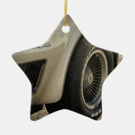 1982年のシボレー・コルベットのコレクターの版車輪 セラミックオーナメント (正面)