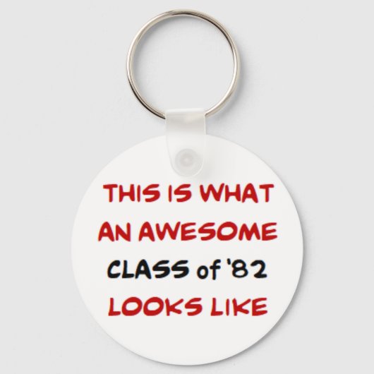 1982年の素晴らし区分 キーホルダー (正面)