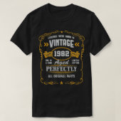 1982年の40歳の誕生日ギフト生まれヴィンテージ伝説4 Tシャツ (デザイン正面)