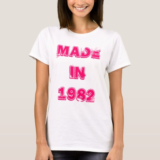 1982年のTシャツで作られる Tシャツ (正面)