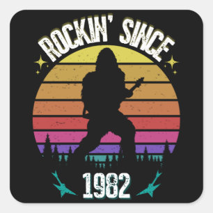 1982年以来のロッキン、ビッグフット音楽愛好家 スクエアシール