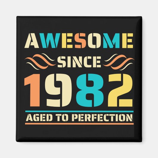 1982年以素晴らし来42番目の誕生日 マグネット (正面)