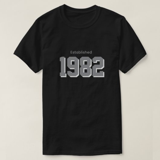 1982年創設 ヴィンテージ 誕生日Tシャツ デザイン Tシャツ (デザイン正面)