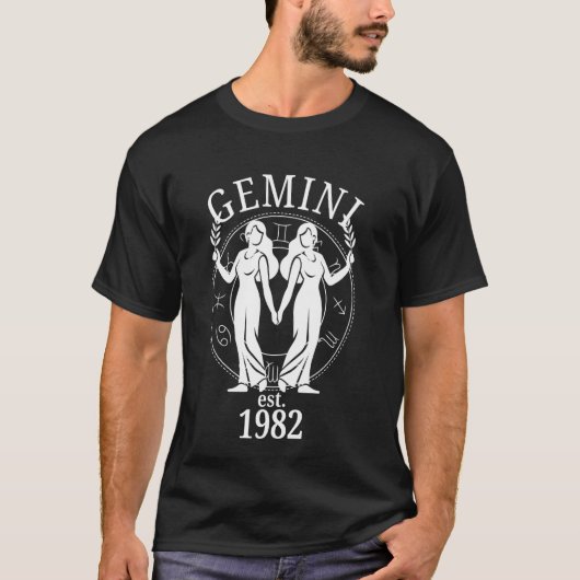 1982年生まれのふたご座 Tシャツ (正面)