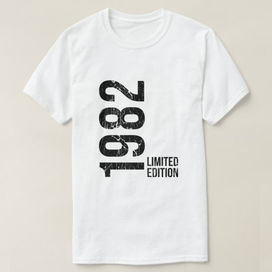 1982年生まれ限定版44歳の誕生日プレゼント Tシャツ (デザイン正面)