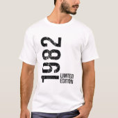 1982年生まれ限定版44歳の誕生日プレゼント Tシャツ (正面)