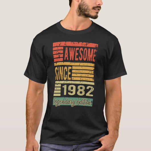 1982年素晴らしからの誕生日ギフト Tシャツ (正面)