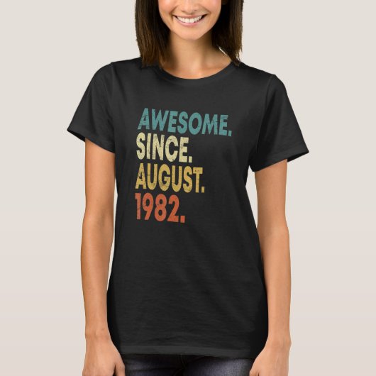 1982年素晴らし生後威厳がある40歳 Tシャツ (正面)