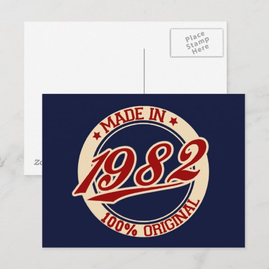 1982年製作 ポストカード (正面/裏面)